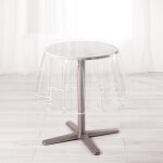 Nappe cristal ronde - ligne decor - 180 cm - pvc uni - blanc - résistante et facile à nettoyer Nappe cristal ronde - ligne decor - 180 cm - pvc uni - blanc - résistante et facile à nettoyer