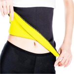 Ceinture auto - chauffante - td - corset de sport - taille m - contrle du ventre - jaune