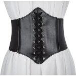 Ceinture corset large en cuir pu pour femmes - ecelen - lh0422pd1 x - noir - adulte - femme - fashion ...