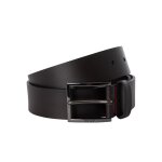 Ceinture en cuir pour homme hugo - marron - boucle griffe - largeur 4 cm