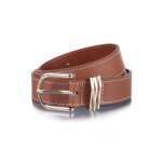Isotoner ceinture lisse bijoux camel femme