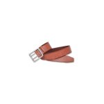 Ceinture cuir logo relief marron - carhartt