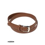 Ceinture en cuir homme - sangle rglable - fashion - adulte - marron