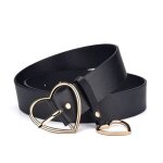Ceinture en cuir véritable pour femme - ecelen - mode rétro - boucle ardillon damour Ceinture en cuir véritable pour femme - ecelen - mode rétro - boucle ardillon damour