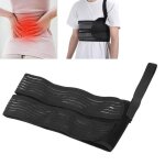 Ceinture de fixation r�glable pour fractures des c�tes - vvikizy - noir - tissu �lastique