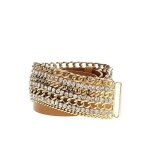 Ceinture guess femme bijou rose polyurethane