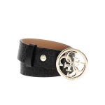 Ceinture guess femme jania noir simili cuir