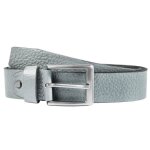 Ceinture homme cuir vritable 140 cm luxe  la mode gris largeur :3. 8 cm