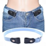 Ceinture homme femme elastique sans boucle ceinture unisexe extensible invisible pour jeans pantalons ...
