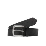 Ceinture homme jack & jones jacharry noos - noir - 100% polyur�thane - largeur 35 cm