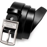 Ceinture homme en pu cuir dcontracte mtowsuc noir largeur 3. 8cm