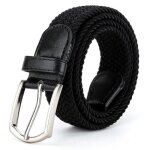 Ceinture hommecasual ceinture tress�e �lastique unisexceintures femme intage tiss� tress� ceinture pour ...