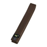 Ceinture judo - mizuno - rb judo band - 100% coton - marron - largeur 42 cm