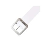 Ceinture kaporal homme bold blanc cuir