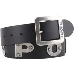Ceinture - kaporal - homme - bold - noir - cuir