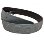 Ceinture - kaporal - junior - grise - 100% cuir - effet craquel