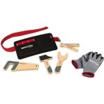 Ceinture outils avec gants bricokids - jouet dimitation bricolage en bois - d�s 3 ans