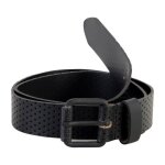 Ceinture redskins curve perfore - noir