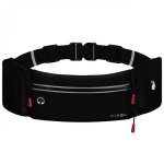 Ceinture de running banane de sport pour course � pied �tanche - noir - vivezen
