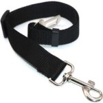 Ceinture de s�curit� pour chien chat laisse voiture noir guizmax