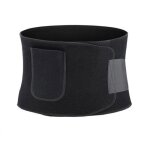Ceinture de sudation femme homme leoclotho - serre taille corset minceur ventre plat - noir pas de poche ...