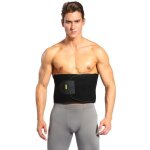 Ceinture de sudation serre taille pour homme - belle tech - coupe - taille pour fitness - noir - respirant ...