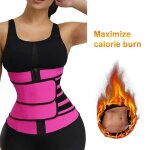 Ceinture de sudation surenhap ajustable pour femme - rose rouge