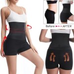 Ceinture ventrale postnatale noire pour soutien du ventre 2 en 1 et gaines pour femmes body