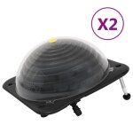 Cen - chauffage solaire de piscine 2 pcs 75x75x36 cm pehd aluminium - cen3079664