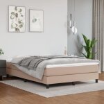 Cen sommier � ressorts de lit cappuccino 140x190 cm similicuir - c2594
