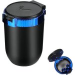 Cendrier portable cendrier de voiture avec couvercle coupe - vent mini poubelle avec led voyage extrieur ...