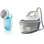 Centrale vapeur + rase peluche - philips bxa0019 / 00 - compact - 6 bars - effet pressing 300g / min ...