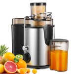 Centrifugeuse fruits et l�gumes - fohere - 400w - 3 vitesses - large bouche en acier inox