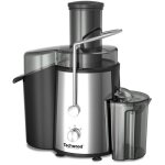Centrifugeuse techwood tcfi - 1056 - 800 w inox - r�cipient pulpe (capacit� 15 litre) - r�cipient � jus ...