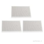 Brique réfractaire - shiwaki - 3 pièces - céramique - 136x97x12 cm - blanc Brique réfractaire - shiwaki - 3 pièces - céramique - 136x97x12 cm - blanc