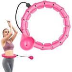 Cerceau hula hoop fitness - zhuodike - 24 noeuds - taille réglable - 2 en 1 - boule de poids Cerceau hula hoop fitness - zhuodike - 24 noeuds - taille réglable - 2 en 1 - boule de poids