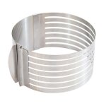 Cercle  gnoise en inox - scrapcooking - extensible de 16  20cm - hauteur 8. 5cm - 6 fentes