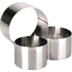 Cercle inox de qualite superieure - epaisseur 09 mm - hauteur 6 cm - diametre 12 cm - passe au four et ...