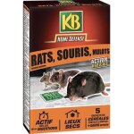 Crales anti - rats souris et mulots - kb home defense - 5x25g - lieux secs - gants offerts