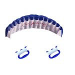Cerf - volant parafoil double ligne - romote - bleu - pour enfant - 3 ans et plus Cerf - volant parafoil double ligne - romote - bleu - pour enfant - 3 ans et plus