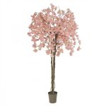Cerisier artificiel - ligne deco - 180 cm - rose - fleurs artificielles - dcoration intrieure