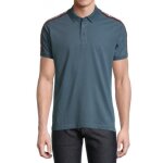 Cerruti 1881 polo manches courtes uni diego bleu denim homme