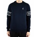 Cerruti 1881 sweat - shirt col rond uni vipiterno bleu marine homme