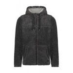 Cerruti 1881 veste polaire duveteuse zippée à capuche livigno anthracite homme Cerruti 1881 veste polaire duveteuse zippée à capuche livigno anthracite homme