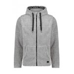 Cerruti 1881 veste polaire duveteuse zippée à capuche livigno gris homme Cerruti 1881 veste polaire duveteuse zippée à capuche livigno gris homme