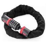 Chane antivol vlo  code 120cm - leoclotho - cadenas de vlo  5 chiffres - alliage de zinc - haute ...