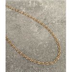 Chane ou bracelet grain de caf plaqu or 18 carats - bijouxia - longueurs au choix - mixte