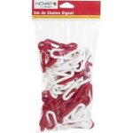 Cha�ne de d�limitation �conomique - signal - � 6mm x 5m rouge / blanc en sac