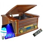 Cha�ne hi - fi - inovalley - retro29 - e - bluetooth - encode vinyles / mp3 - ampoule led e27