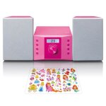 Micro - chane - lenco - mc - 013pk - lecteur cd - radio fm - rose